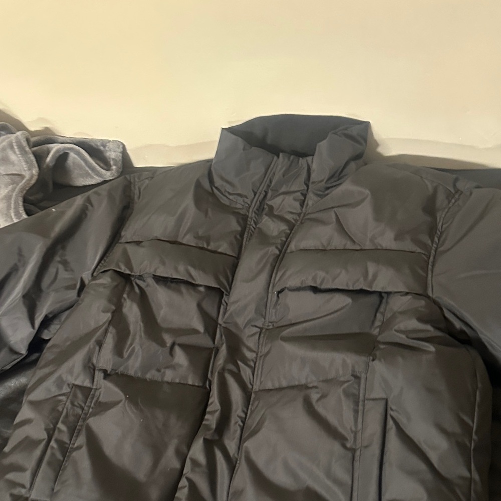 Fashion Nova Charcoal Puffer Jacket